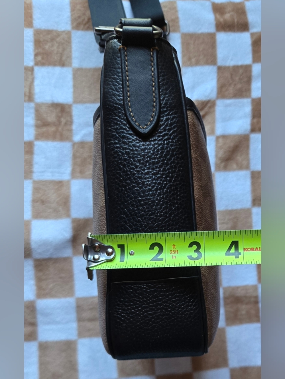 Coach District Bag In Signature Canvas And Pebble Leather - Picture 10 of 11